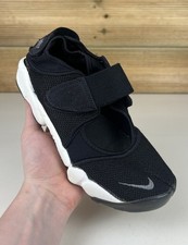Nike Air Rift Split Toe Women’s Shoes UK 4.5 Black Grey White Running Beach