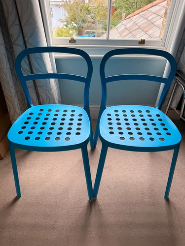 Pair ikea reidar metal - of,