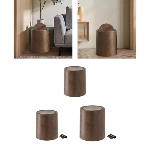 Round trash can household - trash,