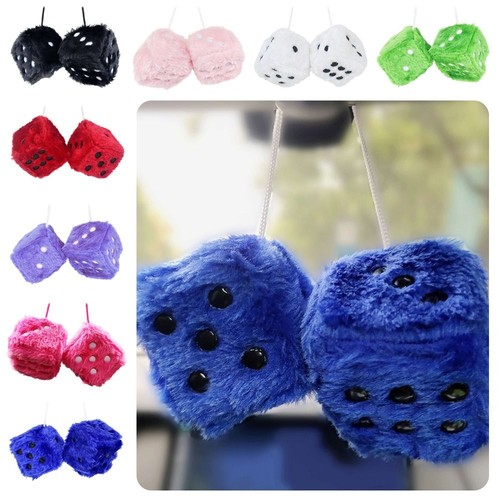 Fuzzy plush dice - fuzzy,