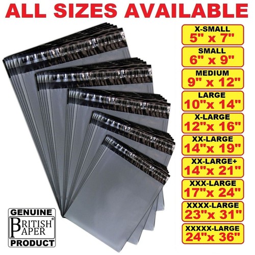 Grey mailing bags strong - grey,