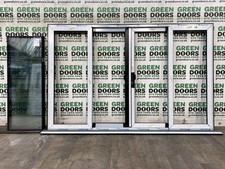 PATIO DOORS WITH SIDELIGHTS BLACK KOMMERLING SIDE LIGHTS UPVC PVCU PVC EXTERNAL