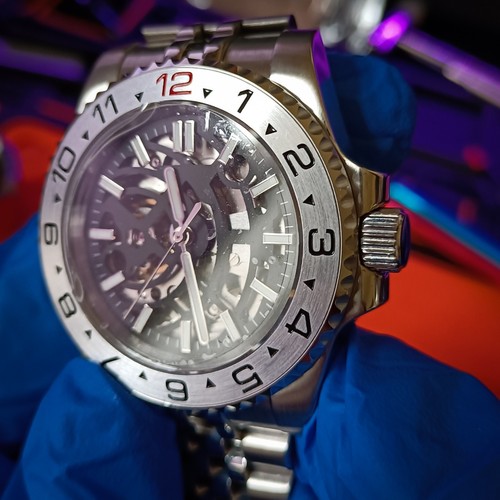 Seiko mod nh70 skeleton custom - seiko,