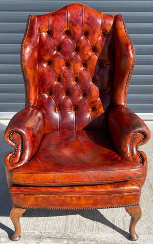 Vintage brown tan leather - brown,