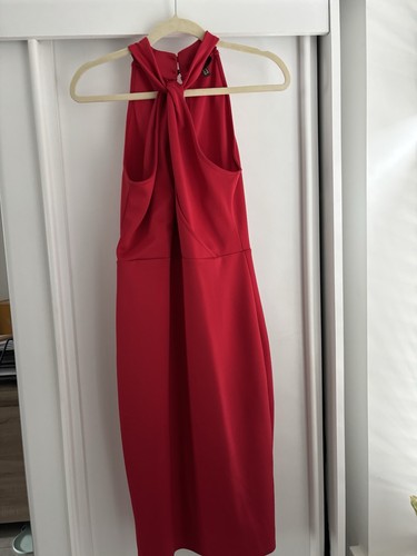 Lipsy red fitted dress size - lipsy,