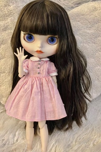 Blythe doll dark brown - dark, hair