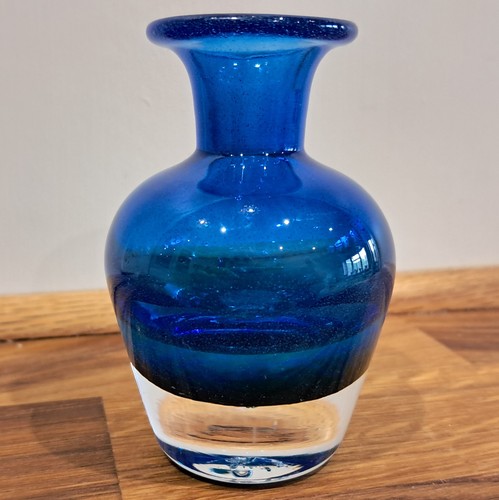 Murano blue green bottle - green,