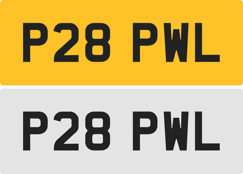 Pwl private number plate - private,