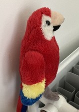 RED MACAW PARROT SOFT TOY