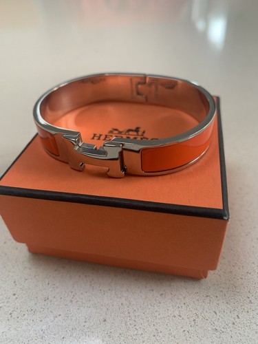 Hermes clic silver orange - clic, h