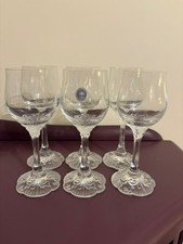 Vintage Rosenthal Crystal Wine Glasses.set Of 6 Made In Germany