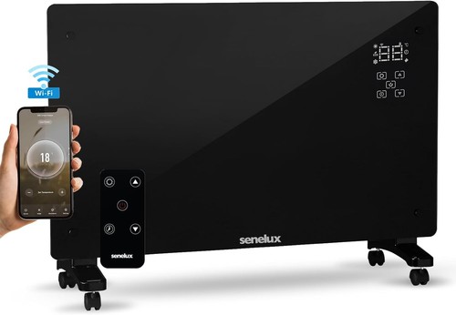 Senelux black glass panel - glass,