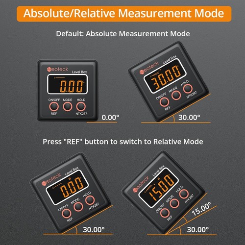 Digital level box inclinometer - box,