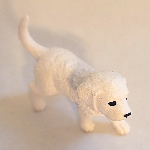 Schleich white puppy - schleich,