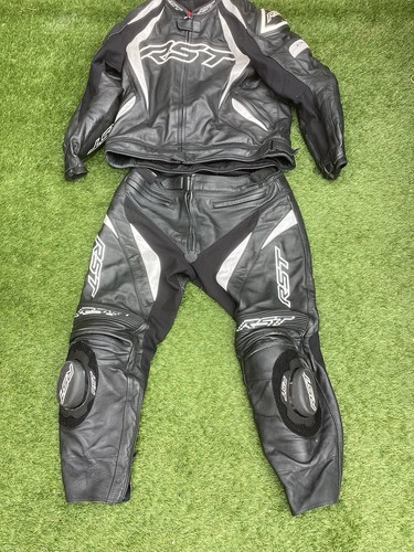 Rst black leather motorcycle - rst,