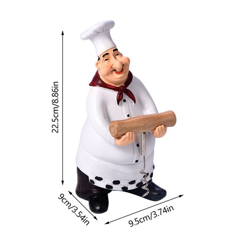 Cute chef statue figurine - cute,