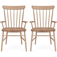 Neptune Wardley Natural Oak Carver Chair - Set of 2 (Showroom Models)
