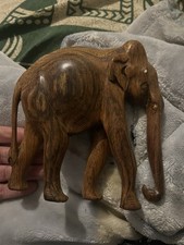 Vintage Wooden Elephant
