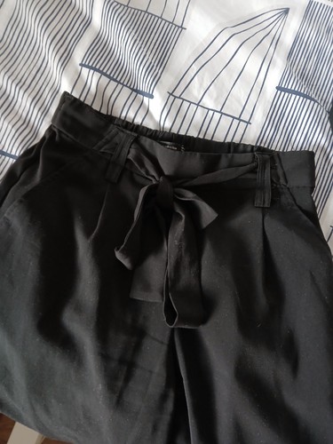 Black wide leg trouser zara