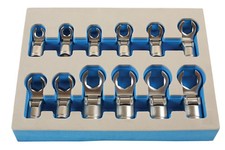 Laser Tools Flexible Crows Foot Wrench Set 3/8"D 12pc 7165