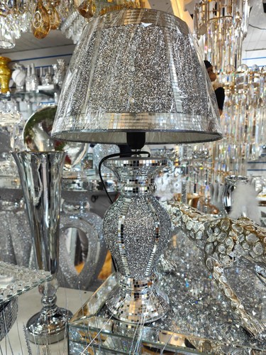 Crushed diamond silver led - crushed,