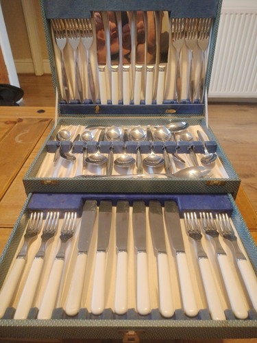 Stainless steel cutlery - steel, set