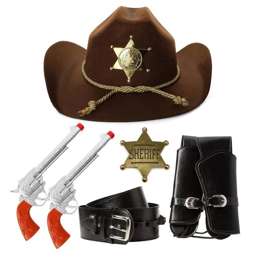 Western sheriff costume set - sheriff,