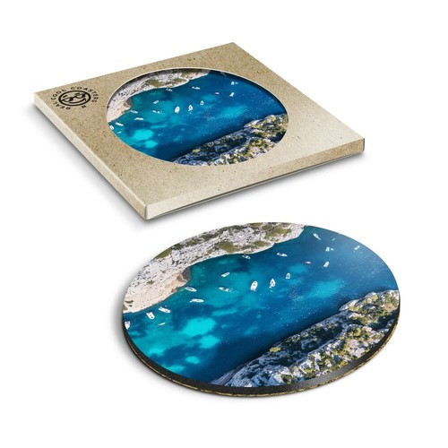 Boxed round coasters - boxed,
