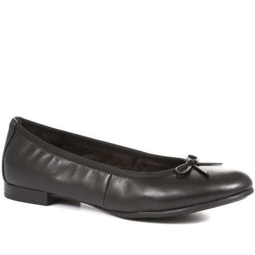 Tamaris leather ballet pumps - ballet,