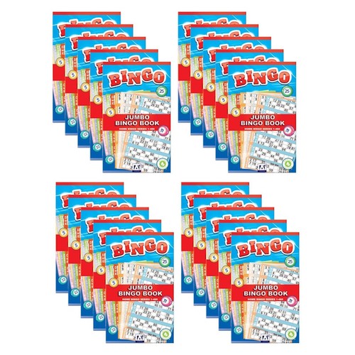 Jumbo bingo books pads - 25,