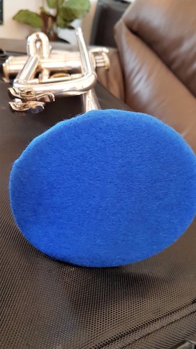 Blue trumpet felt mute - trumpet,