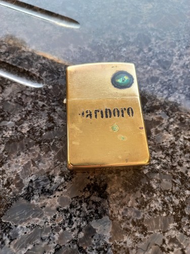 Marlboro brass zippo lighter - brass,