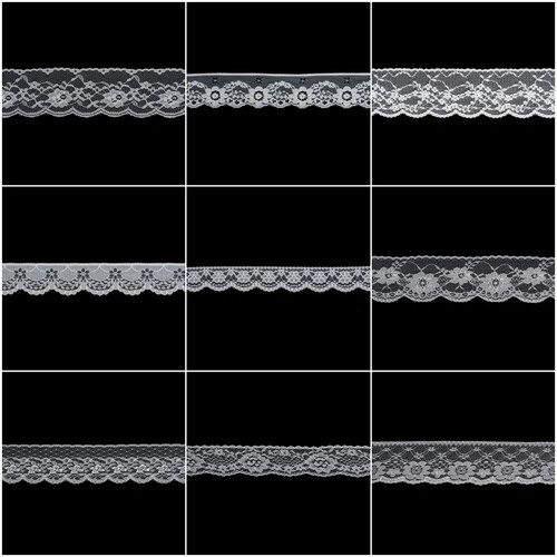 Flat nylon lace trimming - nylon,