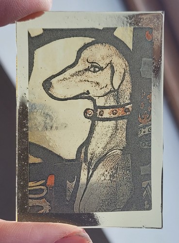Stained glass lurcher - stained,
