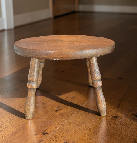 Vintage wooden step stool - wooden,