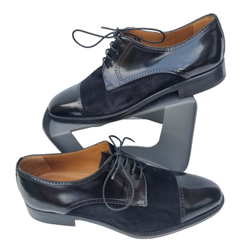 Stemar black leather suede - black,