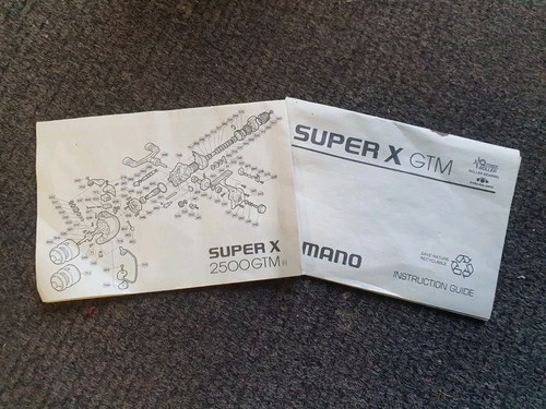 Paperwork for shimano super - paperwork, x