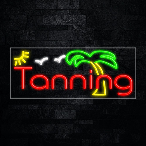 Tanning led neon sign x - tanning,