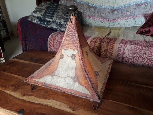 Vintage moroccan goat skin - goat,