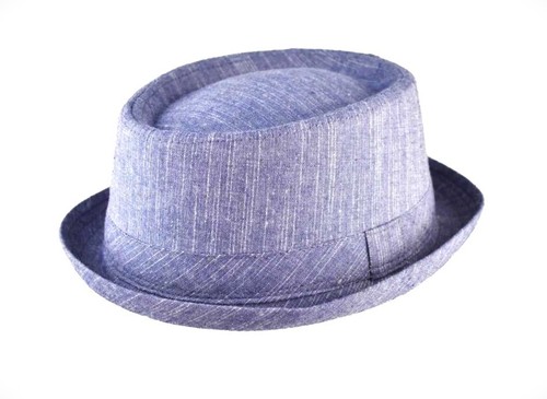Pork pie hat cotton trilby - pork,