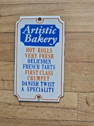 Vintage porcelain enamel - vintage, sign