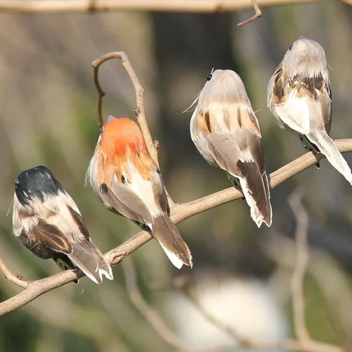 4pcs foam feather simulation - foam,
