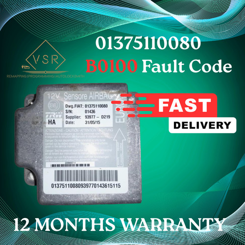 01375110080 airbag ecu fault - 01375110080,