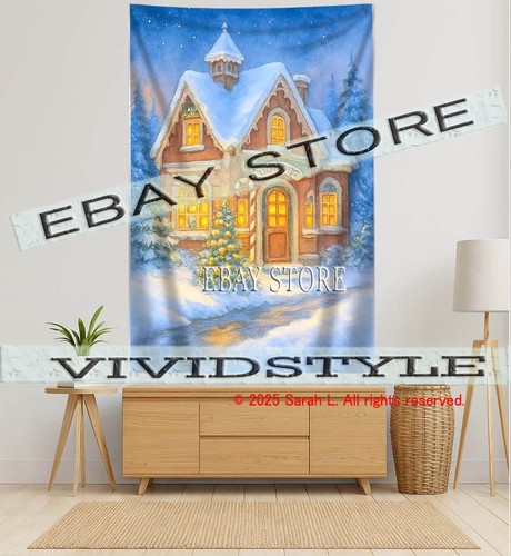 Winter holiday tapestry - winter,