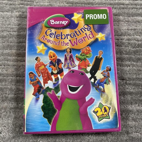 Barney celebrating around the - barney,
