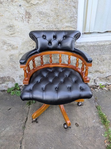 Vintage black leather - black,