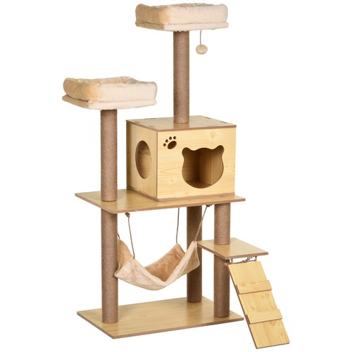 Pawhut 130cm cat tree for - cat,