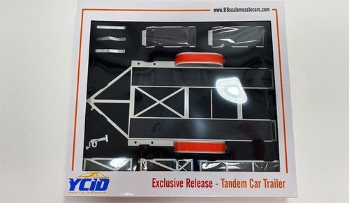 Scale tandem car trailer - scale,