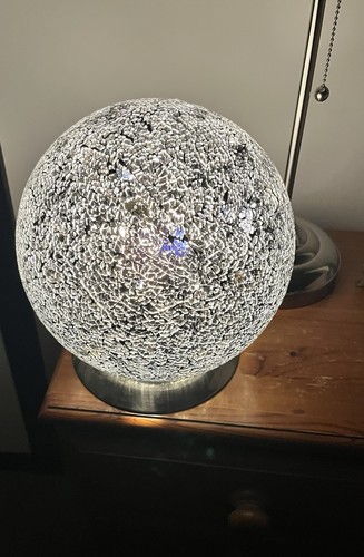 Spherical mosaic glass table - glass,