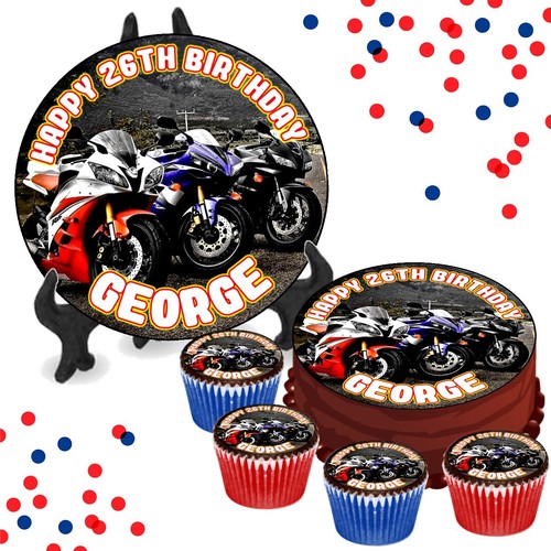 Motorbike trio personalised - motorbike,